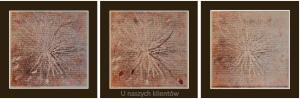 Grafika artystyczna na ścianę, Monotypia, kolor, sygnowana 49,5 x 49,5 cm - MÓJ WSZECHŚWIAT VI