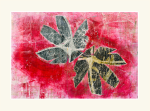 Grafika artystyczna na ścianę, Monotypia, kolor, sygnowana 67,0 x 97,0 cm - MOJE DWA ŚWIATY VII