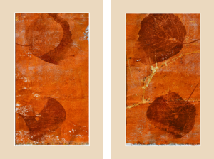 Grafika artystyczna na ścianę, Monotypia, kolor, sygnowana 25,5 x 47,0 cm - INSPIRACJE VI Z CYKLU MOIM PRZYJACIOŁOM... SERBOM