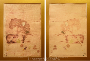 Grafika artystyczna na ścianę, Technika mieszana, kolor, sygnowana 34,5 x 49,5 cm - MOJA HORTENSJA