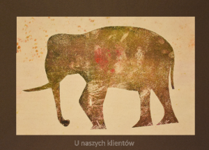 Grafika artystyczna na ścianę. Szablon kolorowy sygnowany 31,0 x 21,0 cm - SEN O AFRYCE 7