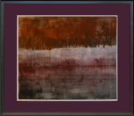 Grafika artystyczna na ścianę, Monotypia, kolor, sygnowana 49,5 x 59,0 cm - MOKRADŁA I