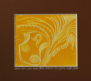 Grafika artystyczna na ścianę, Druk wypukły, kolor, sygnowana 12,0 x 10,0 cm - TAKIE TAM