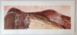 Grafika artystyczna na ścianę. Szablon kolorowy sygnowany 25,5 x 69,5 cm - ŁEMKOWSKA BAJKA, Seria B (1)