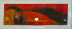 Grafika artystyczna na ścianę. Szablon kolorowy sygnowany 25,5 x 69,5 cm - ŁEMKOWSKA BAJKA, Seria A (2)