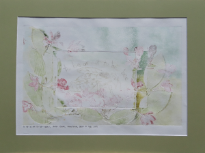 Grafika artystyczna na ścianę, Monotypia, kolor, sygnowana 26,0 x 41,5 cm - TO BE OR NOT TO BE - BEE V